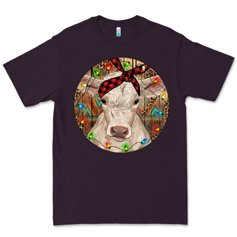 Christmas Charolais Calf Baby Cow Premium Tee by RanaPortraitStore | Teevron