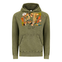 Vintage Olive fall rt Vintage Hoodie - CowGirlArtShop