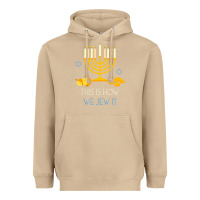 Mushroom this is how we jew it funny jewish ugly hanukkah christmas Heavyweight Hoodie - minhPixels
