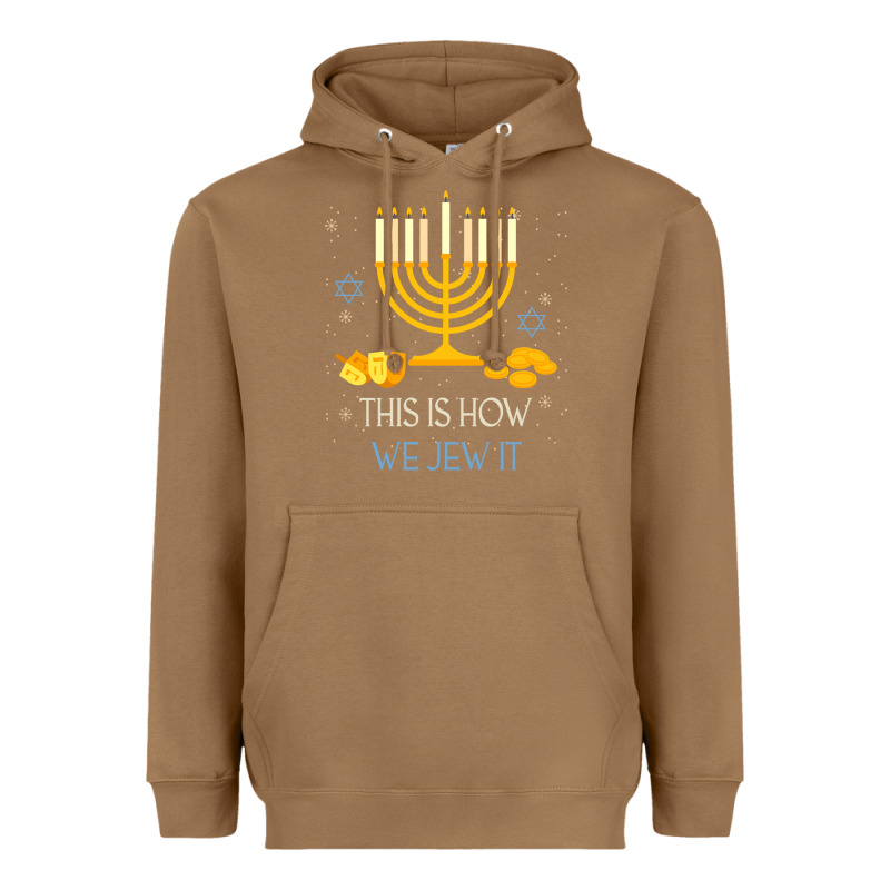 This Is How We Jew It Funny Jewish Ugly Hanukkah Christmas Heavyweight Hoodie by minhPixels | Teevron