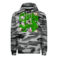 Slate Camo holstein cows seamless pattern Premium Hoodie - BundleAndBundleShop