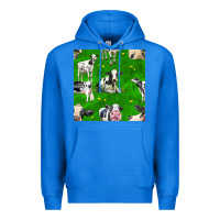 True Royal holstein cows seamless pattern Premium Hoodie - BundleAndBundleShop