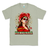 Matcha Sugar skull girl with Mexicana Classic Tee - NancyCooperArtShop