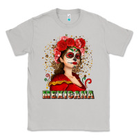 Moon Dust Sugar skull girl with Mexicana Classic Tee - NancyCooperArtShop