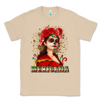 Mushroom Sugar skull girl with Mexicana Classic Tee - NancyCooperArtShop