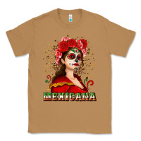 Toasted Coconut Sugar skull girl with Mexicana Classic Tee - NancyCooperArtShop