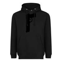 Black THE SOPRANOS GUN Heavyweight Hoodie - minhPixels