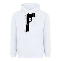 White THE SOPRANOS GUN Heavyweight Hoodie - minhPixels