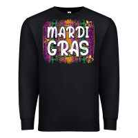 Black mardi gras fleur de lis brush stroke Premium Sweatshirt - Artiststas