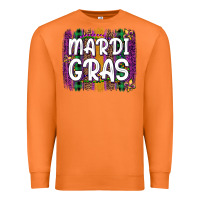 Carrot mardi gras fleur de lis brush stroke Premium Sweatshirt - Artiststas