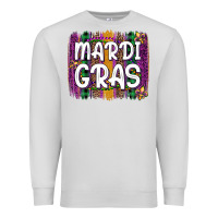 Dove Grey mardi gras fleur de lis brush stroke Premium Sweatshirt - Artiststas