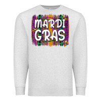 Oatmeal Heather mardi gras fleur de lis brush stroke Premium Sweatshirt - Artiststas