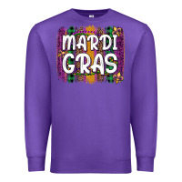 Purple mardi gras fleur de lis brush stroke Premium Sweatshirt - Artiststas
