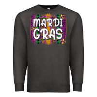 Smoke mardi gras fleur de lis brush stroke Premium Sweatshirt - Artiststas