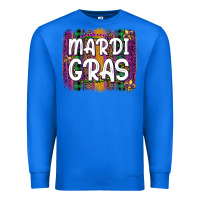 True Royal mardi gras fleur de lis brush stroke Premium Sweatshirt - Artiststas