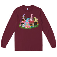 Burgundy Easter gnomies truck  Easter Day Long Sleeve Tee - CowGirlArtShop