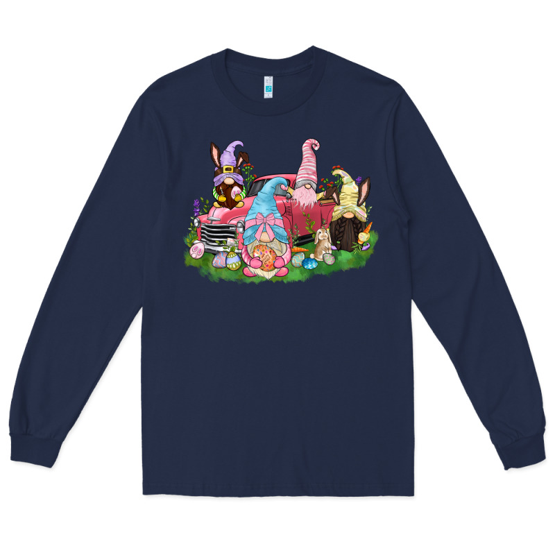 Easter Gnomies Truck  Easter Day Long Sleeve Tee by CowGirlArtShop | Teevron