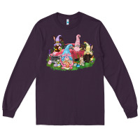 Plum Easter gnomies truck  Easter Day Long Sleeve Tee - CowGirlArtShop