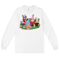 White Easter gnomies truck  Easter Day Long Sleeve Tee - CowGirlArtShop