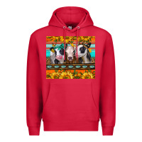 Cardinal heifers and sunflowers Premium Hoodie - Jasminsmagicworld