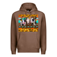 Chestnut heifers and sunflowers Premium Hoodie - Jasminsmagicworld