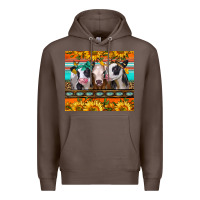 Coffee heifers and sunflowers Premium Hoodie - Jasminsmagicworld