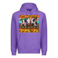 Purple heifers and sunflowers Premium Hoodie - Jasminsmagicworld
