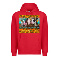 Red heifers and sunflowers Premium Hoodie - Jasminsmagicworld