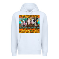 White heifers and sunflowers Premium Hoodie - Jasminsmagicworld