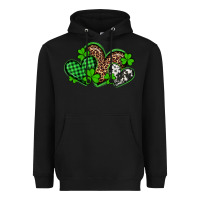 Black st patricks day western hearts Heavyweight Hoodie - Artiststas