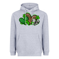 Heather Grey st patricks day western hearts Heavyweight Hoodie - Artiststas