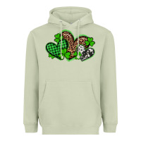 Matcha st patricks day western hearts Heavyweight Hoodie - Artiststas