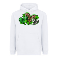 White st patricks day western hearts Heavyweight Hoodie - Artiststas