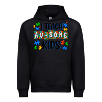 Black i teach ausome kids Urban Hoodie - AdoDesignShop