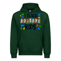 Forest Green i teach ausome kids Urban Hoodie - AdoDesignShop