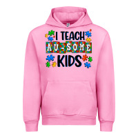 Fuchsia Pink i teach ausome kids Urban Hoodie - AdoDesignShop
