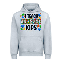 Heather Grey i teach ausome kids Urban Hoodie - AdoDesignShop