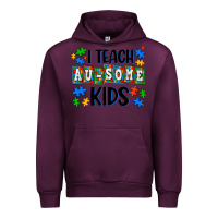 Mauve Wine i teach ausome kids Urban Hoodie - AdoDesignShop
