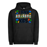 Pigment Black i teach ausome kids Urban Hoodie - AdoDesignShop