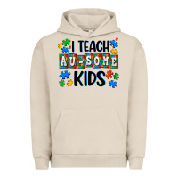 Pigment French Oak i teach ausome kids Urban Hoodie - AdoDesignShop