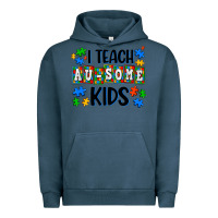 Pigment Midnight Navy i teach ausome kids Urban Hoodie - AdoDesignShop