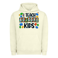 Pigment Pistachio i teach ausome kids Urban Hoodie - AdoDesignShop