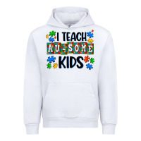 White i teach ausome kids Urban Hoodie - AdoDesignShop