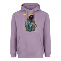 Lavender astronaut space travel retro aesthetic streetwear t shirt Heavyweight Hoodie - minhPixels