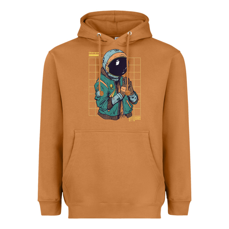 Astronaut Space Travel Retro Aesthetic Streetwear T Shirt Heavyweight Hoodie by minhPixels | Teevron