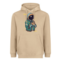 Mushroom astronaut space travel retro aesthetic streetwear t shirt Heavyweight Hoodie - minhPixels