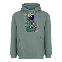 Sage astronaut space travel retro aesthetic streetwear t shirt Heavyweight Hoodie - minhPixels