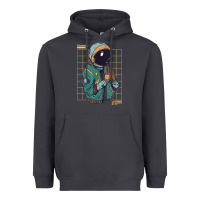 Smoke astronaut space travel retro aesthetic streetwear t shirt Heavyweight Hoodie - minhPixels