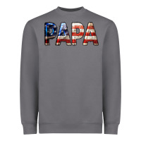 Storm American Flag Papa 4th of July Heavyweight Sweatshirt - LillyAllenDesigns