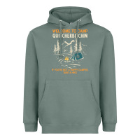 Sage welcome to camp quitcherbitchin camping camp quitcherbitchin Heavyweight Hoodie - minhPixels